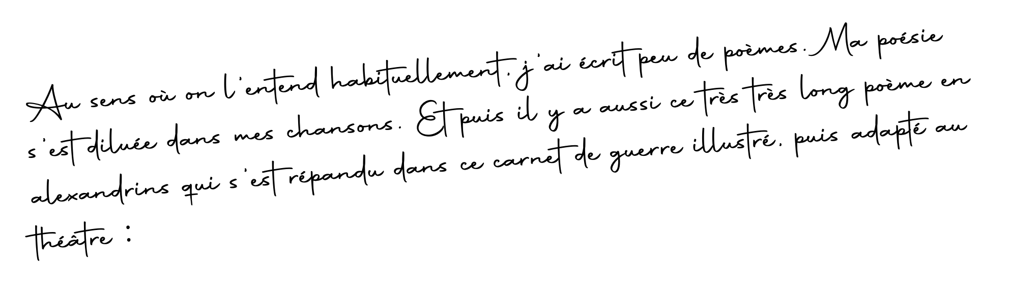 Poésie 1